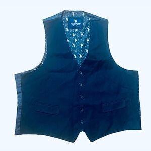 Men’s US Polo Assn. Preppy Navy Blue Button-Up Dressy Vest